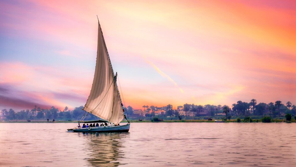 Sailing the river Nile in Egypt
