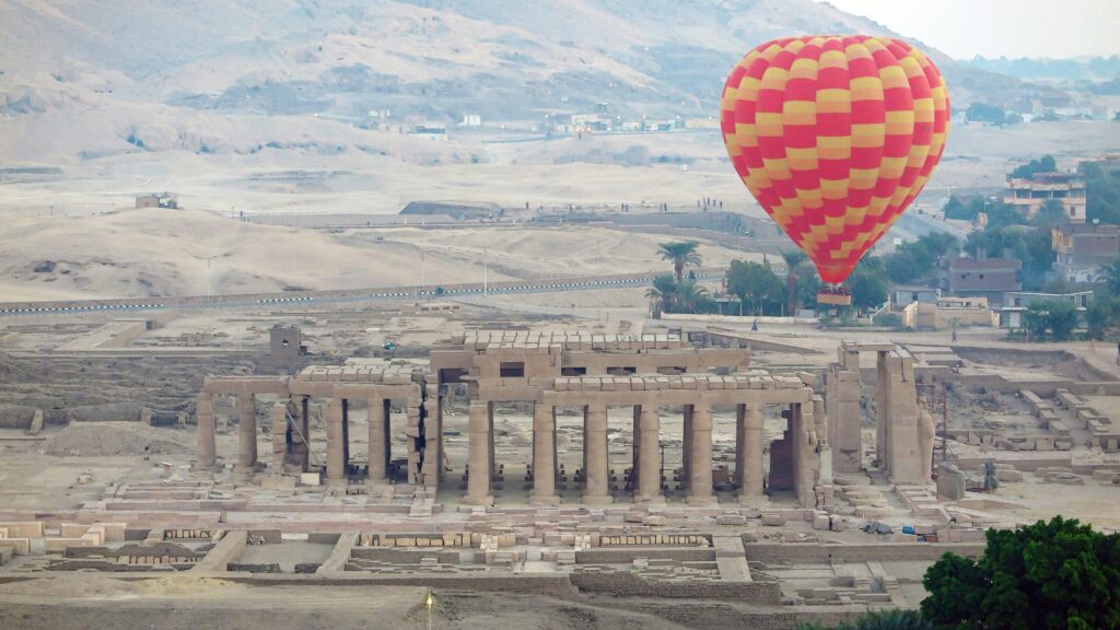 Hot air balloon in Luxor Egypt