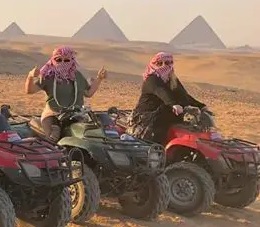 ATV by the pyramids