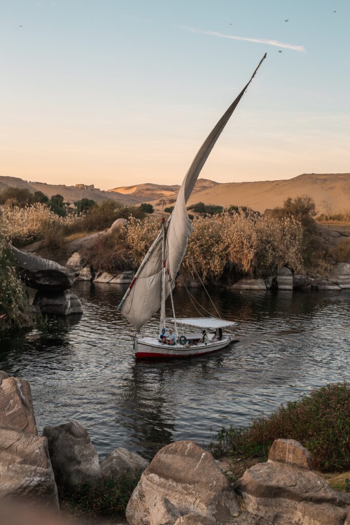 sailing in the nile